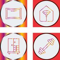Pillow and Wifi Icon vector
