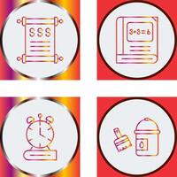 History and Math Icon vector