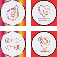 Profit and Heart Icon vector