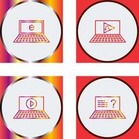 Internet and Play Music Icon vector