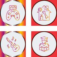 Game Controller and home repair Icon vector