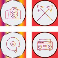 Camera and Arrows Icon vector