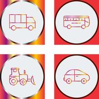 Truck and Bus Icon vector