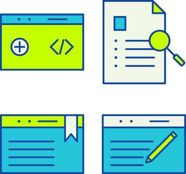 clean code and case study Icon vector