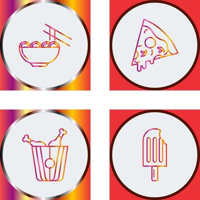 Chinese food and Pizza Icon