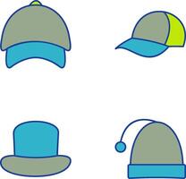 Cap and Hat Icon vector