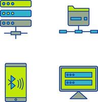 Server and Network Icon vector