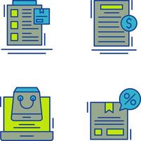 Order List and Your Bill Icon vector