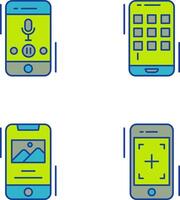 Voice Record and Device Icon vector