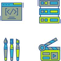 Web Coding ND Server Icon vector