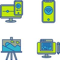 WIFI and Responsive Icon vector