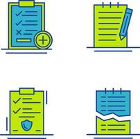 Medical Examination List and Check Up List Icon vector