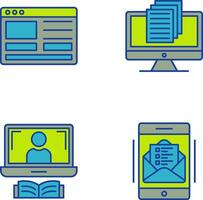 Web Design and Document Icon vector