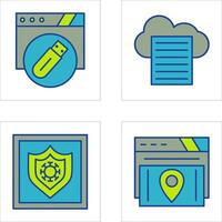 Sheet and Usb Flash Drive Icon vector