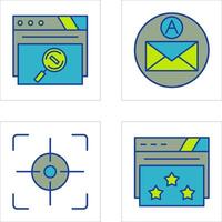 Magnifying Glass and Email Icon vector