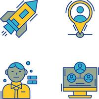 Start Up and Placeholder Icon vector