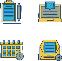 Contract and Question Icon vector