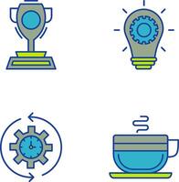 Trophy and Innoation Icon vector