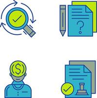 Research and Question Icon vector