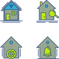 Search and Smart Home Icon vector