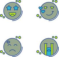 Starstruck and Flirty Icon vector