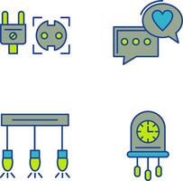 Socket and Chat Icon vector