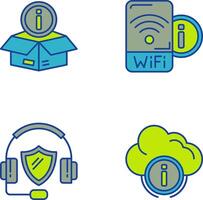 wifi signal and box Icon vector