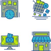 Time is Money and Offer End Icon vector