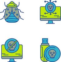 Bug and Virus Icon vector