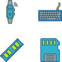 Smart Band and Keyboard Icon vector