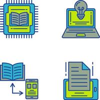 Cpu and Lamp Icon vector