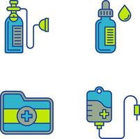 Oxygen and Dropper Icon vector