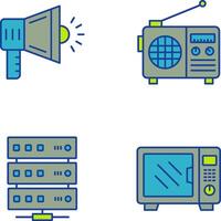 Megaphone and Radio Icon vector