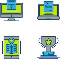 Quiz and Registration Icon vector