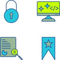 Closed Access and Clean Code Icon vector