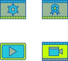Web Optimization and Web Award Icon vector