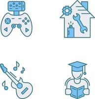 Game Controller and home repair Icon vector