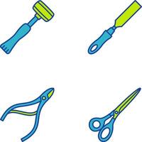 Sledgehmmer and Chisel Icon vector