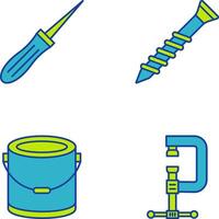 Awl and Screw Icon vector