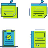 Note and Note Icon vector