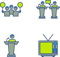 Protest and Debate Icon vector