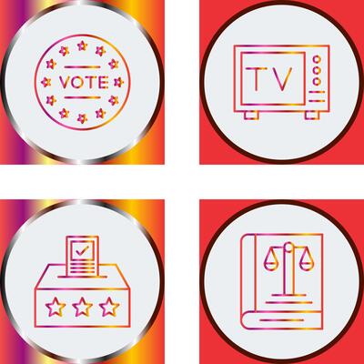 Vote and Tv Icon