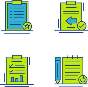 Favourite and Return Icon vector