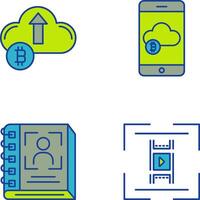 Up Arrow and Cloud Icon vector