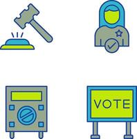 Gavel and Candidate Icon vector