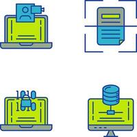 Call and Scan Icon vector