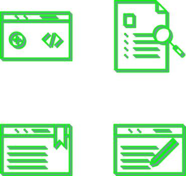 clean code and case study Icon vector