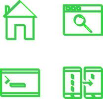 homepage and browser Icon vector