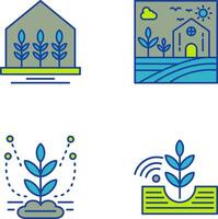 Farm House and Nature Icon vector