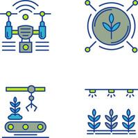 Analytics and Drone Icon vector